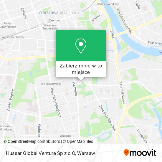 Mapa Hussar Global Venture Sp z o O