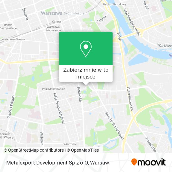 Mapa Metalexport Development Sp z o O