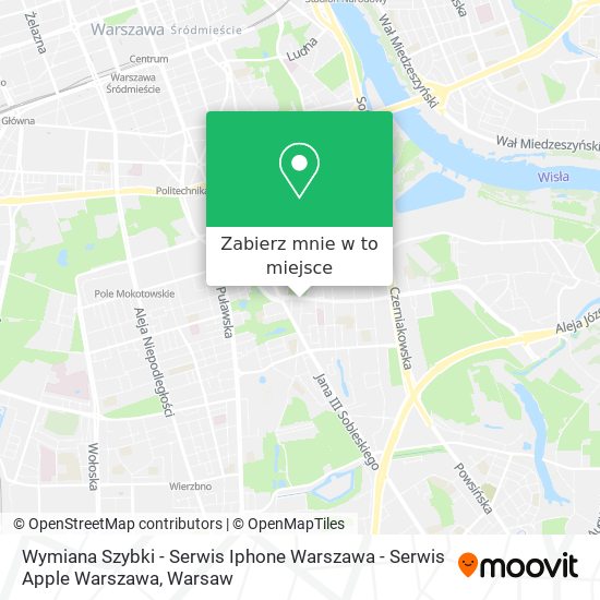 Mapa Wymiana Szybki - Serwis Iphone Warszawa - Serwis Apple Warszawa