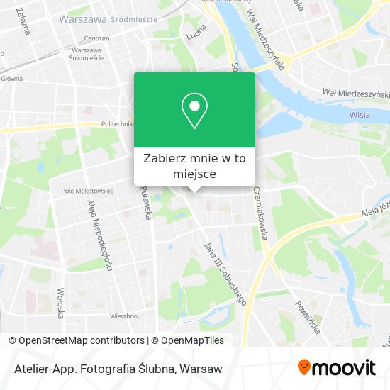 Mapa Atelier-App. Fotografia Ślubna