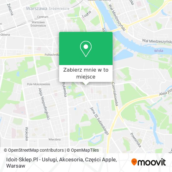 Mapa Idoit-Sklep.Pl - Usługi, Akcesoria, Części Apple