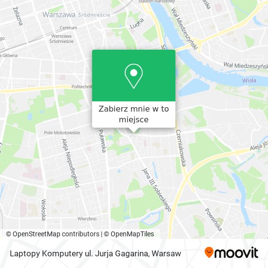 Mapa Laptopy Komputery ul. Jurja Gagarina