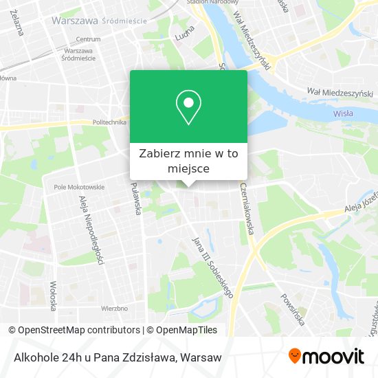 Mapa Alkohole 24h u Pana Zdzisława