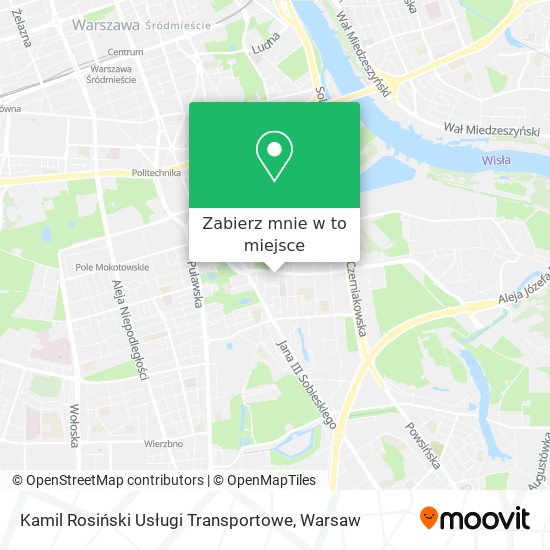 Mapa Kamil Rosiński Usługi Transportowe