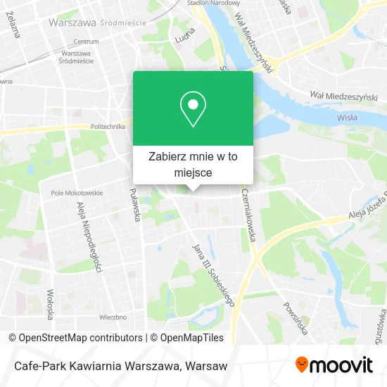 Mapa Cafe-Park Kawiarnia Warszawa