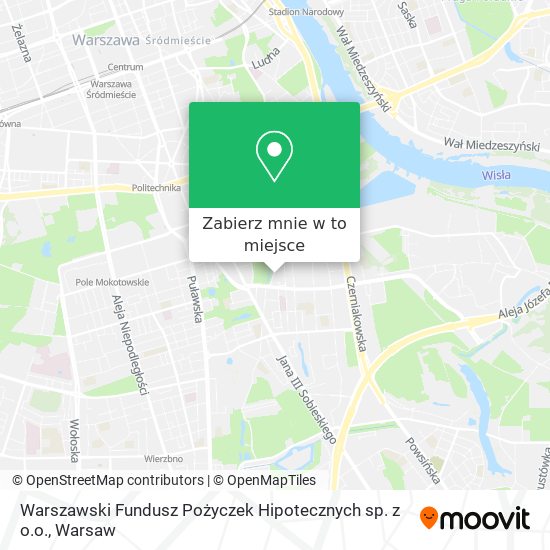 Mapa Warszawski Fundusz Pożyczek Hipotecznych sp. z o.o.