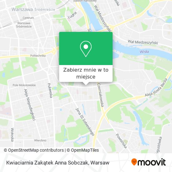 Mapa Kwiaciarnia Zakątek Anna Sobczak