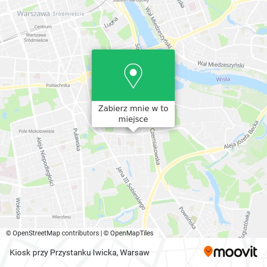 Mapa Kiosk przy Przystanku Iwicka