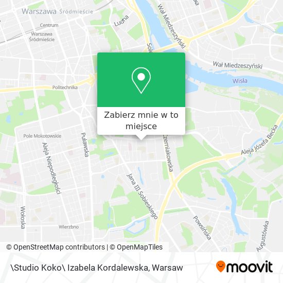 Mapa \Studio Koko\ Izabela Kordalewska