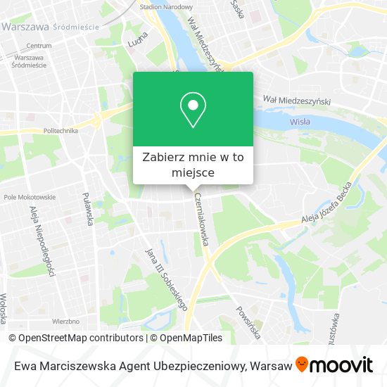 Mapa Ewa Marciszewska Agent Ubezpieczeniowy