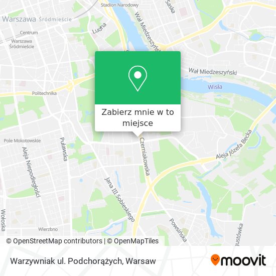 Mapa Warzywniak ul. Podchorążych