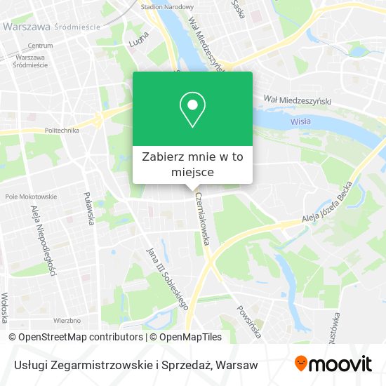 Mapa Usługi Zegarmistrzowskie i Sprzedaż