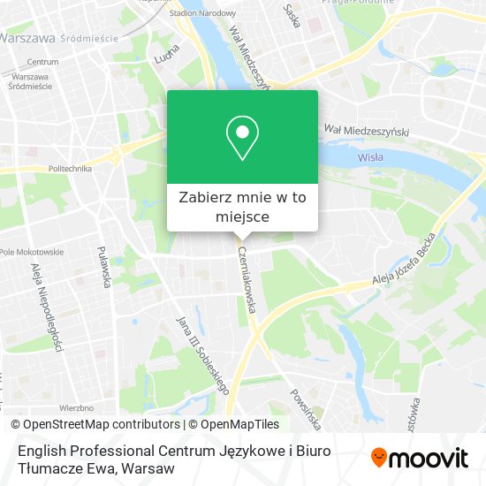 Mapa English Professional Centrum Językowe i Biuro Tłumacze Ewa