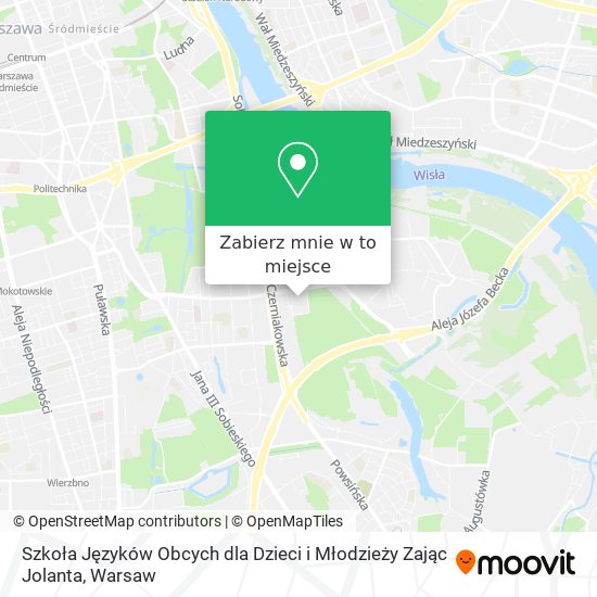 Mapa Szkoła Języków Obcych dla Dzieci i Młodzieży Zając Jolanta