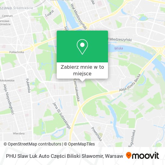 Mapa PHU Slaw Luk Auto Części Biliski Sławomir