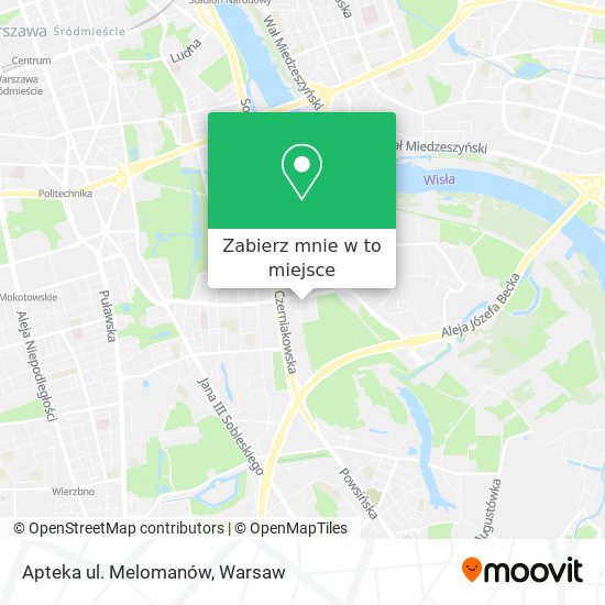 Mapa Apteka ul. Melomanów