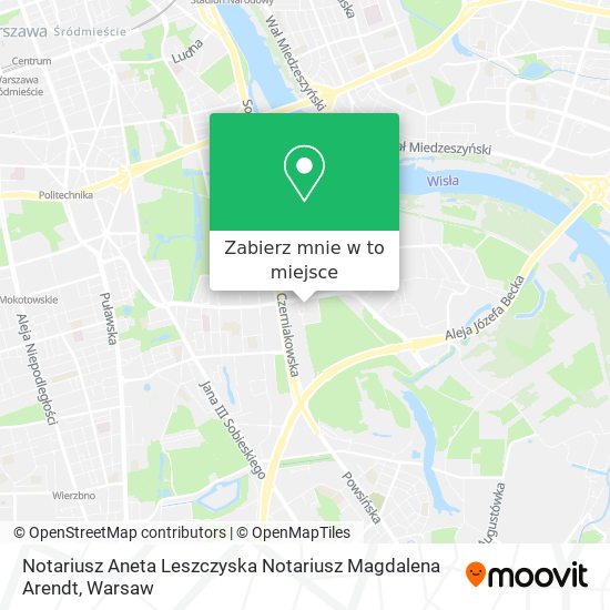 Mapa Notariusz Aneta Leszczyska Notariusz Magdalena Arendt