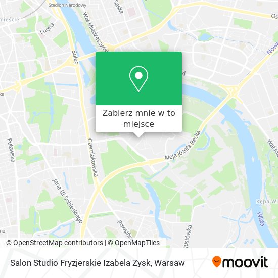 Mapa Salon Studio Fryzjerskie Izabela Zysk