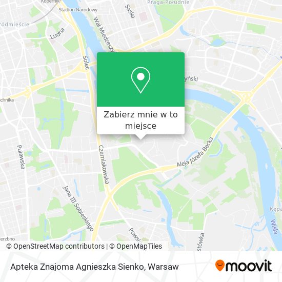 Mapa Apteka Znajoma Agnieszka Sienko