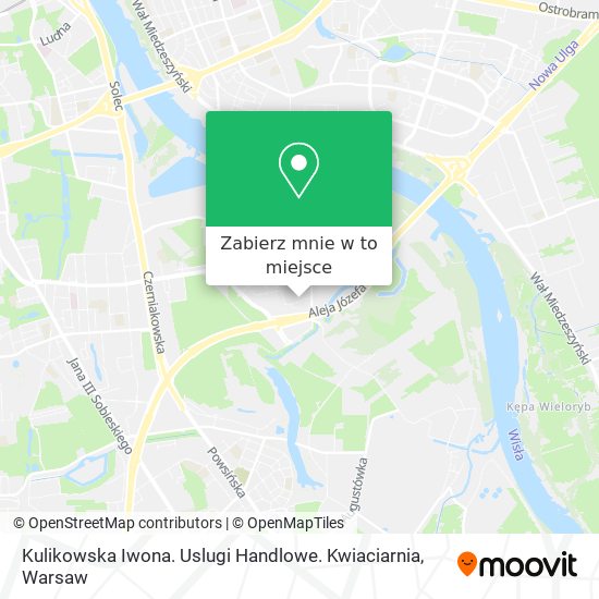 Mapa Kulikowska Iwona. Uslugi Handlowe. Kwiaciarnia