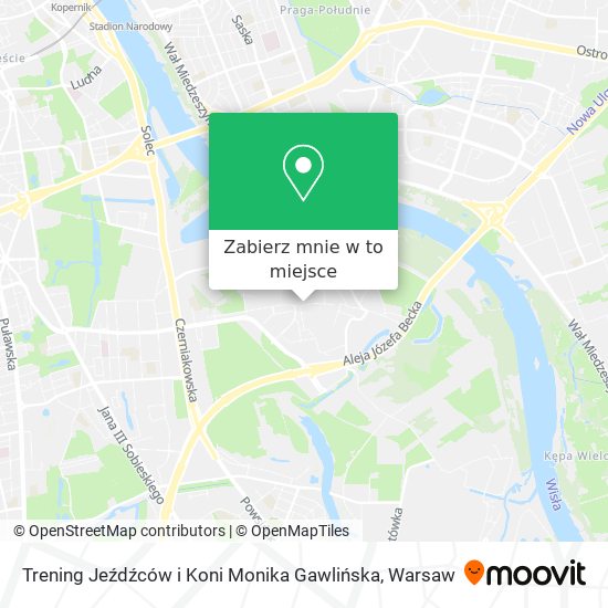 Mapa Trening Jeźdźców i Koni Monika Gawlińska