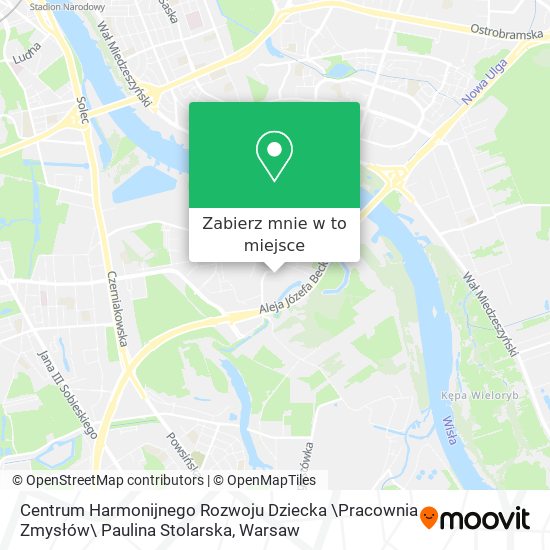 Mapa Centrum Harmonijnego Rozwoju Dziecka \Pracownia Zmysłów\ Paulina Stolarska