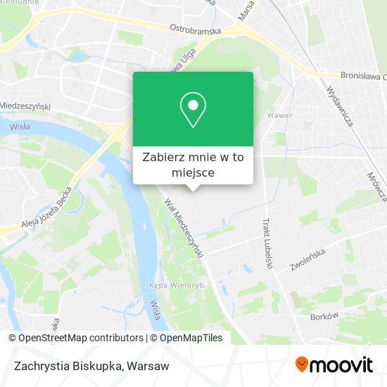 Mapa Zachrystia Biskupka