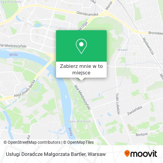 Mapa Usługi Doradcze Małgorzata Bartler