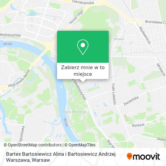 Mapa Bartex Bartosiewicz Alina i Bartosiewicz Andrzej Warszawa