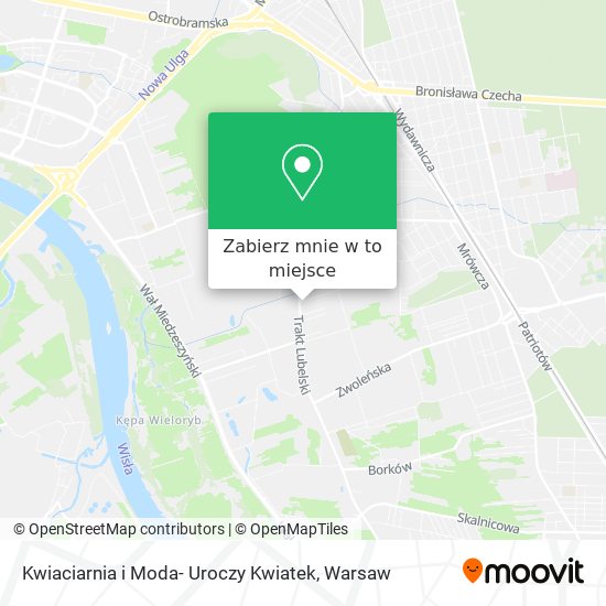 Mapa Kwiaciarnia i Moda- Uroczy Kwiatek