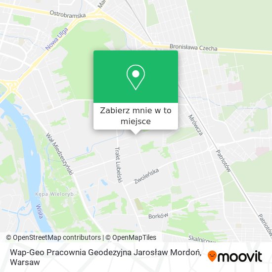 Mapa Wap-Geo Pracownia Geodezyjna Jarosław Mordoń