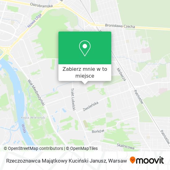 Mapa Rzeczoznawca Majątkowy Kuciński Janusz