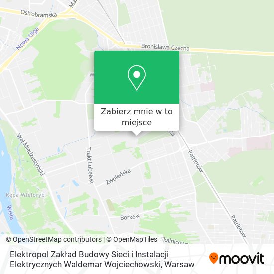 Mapa Elektropol Zakład Budowy Sieci i Instalacji Elektrycznych Waldemar Wojciechowski