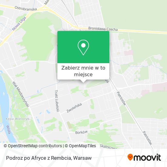 Mapa Podroz po Afryce z Rembcia