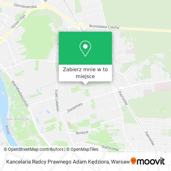 Mapa Kancelaria Radcy Prawnego Adam Kędziora