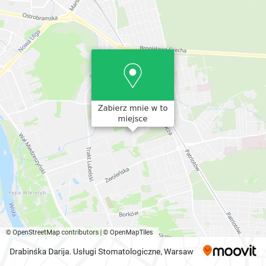 Mapa Drabinśka Darija. Usługi Stomatologiczne