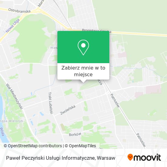 Mapa Paweł Peczyński Usługi Informatyczne