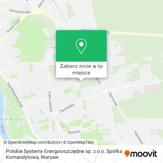 Mapa Polskie Systemy Energooszczędne sp. z o.o. Spółka Komandytowa