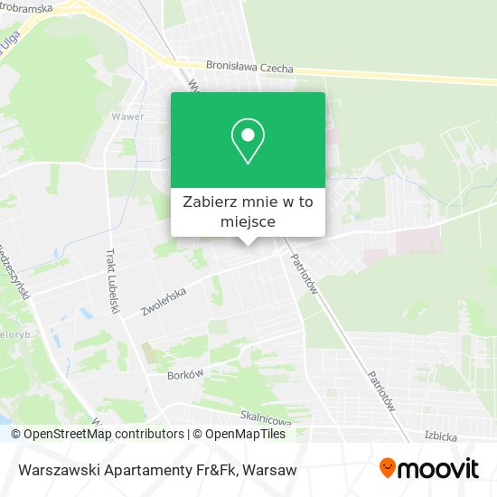 Mapa Warszawski Apartamenty Fr&Fk