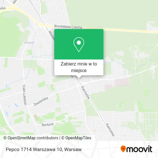Mapa Pepco 1714 Warszawa 10
