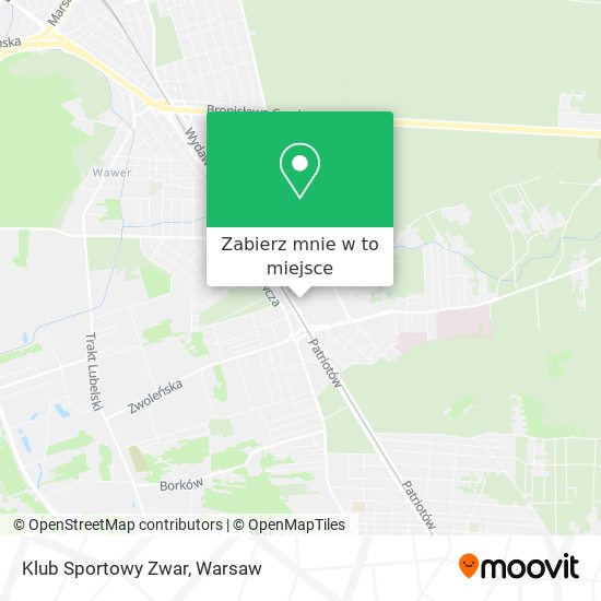 Mapa Klub Sportowy Zwar