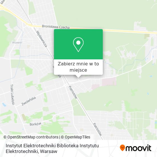 Mapa Instytut Elektrotechniki Biblioteka Instytutu Elektrotechniki