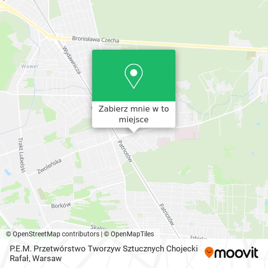 Mapa P.E.M. Przetwórstwo Tworzyw Sztucznych Chojecki Rafał