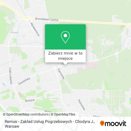 Mapa Remus - Zakład Usług Pogrzebowych - Chodyra J.