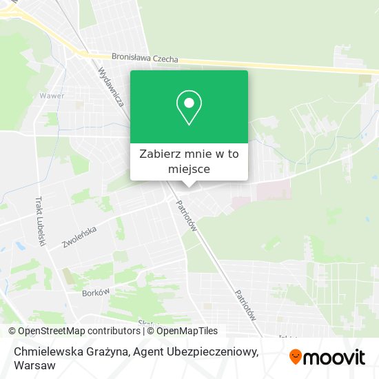 Mapa Chmielewska Grażyna, Agent Ubezpieczeniowy