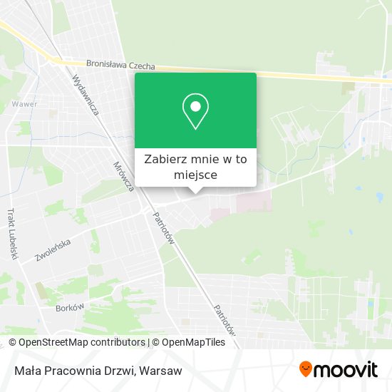 Mapa Mała Pracownia Drzwi