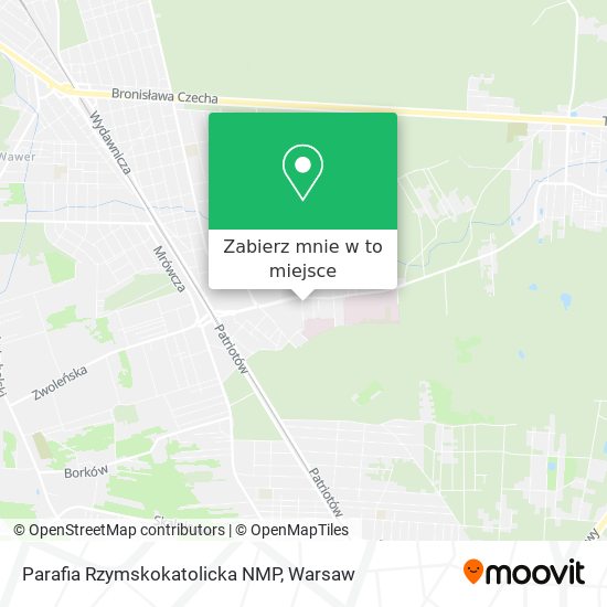 Mapa Parafia Rzymskokatolicka NMP