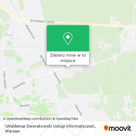 Mapa \Waldemar Dworakowski Usługi Informatyczne\