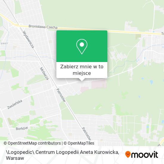 Mapa \Logopedic\ Centrum Logopedii Aneta Kurowicka