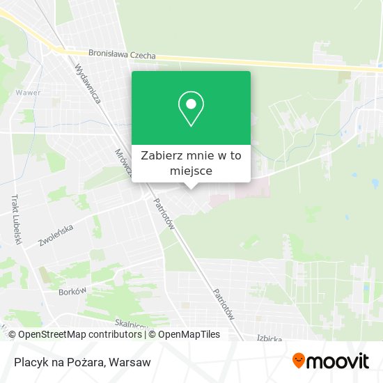 Mapa Placyk na Pożara